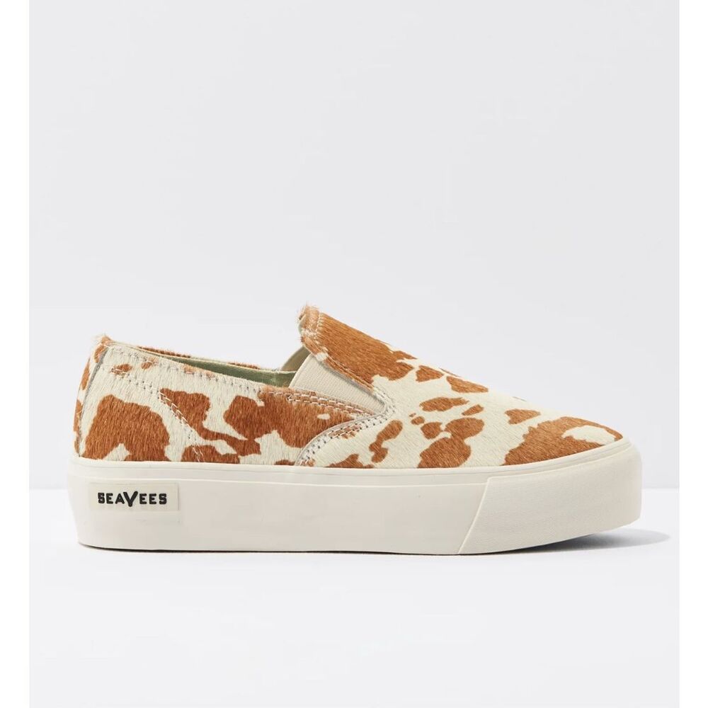 Seavees Baja Platform Mulholland‎ Cowhide Slip-On Sneakers Size